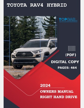 toyota rav4 hybrid 2024 owners manual in english